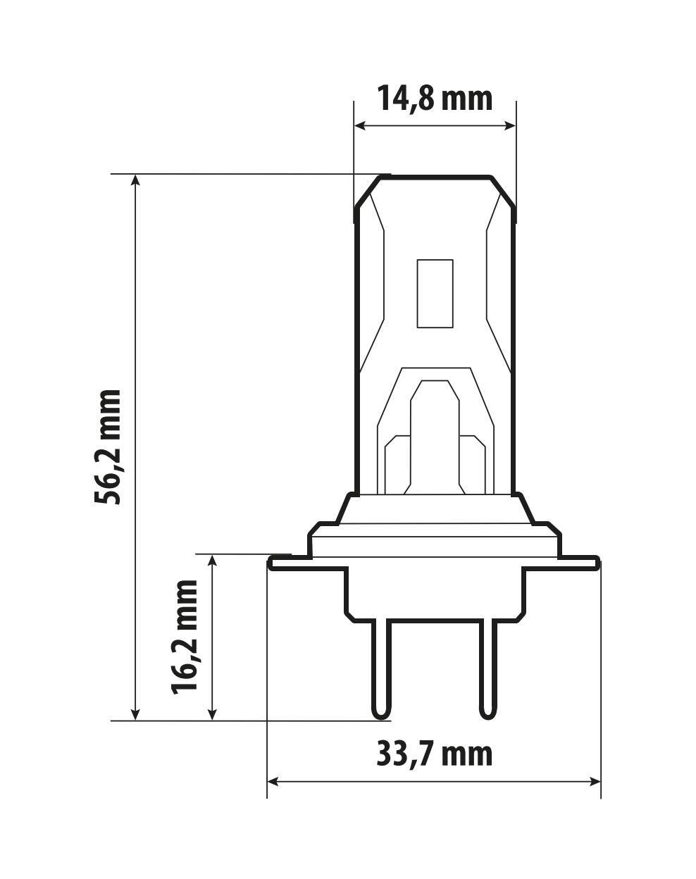 12V Halo Led Cyber Series Quick-Fit - (H7) - 22W - PX26d - 2 pz - Scatola - immagine 2