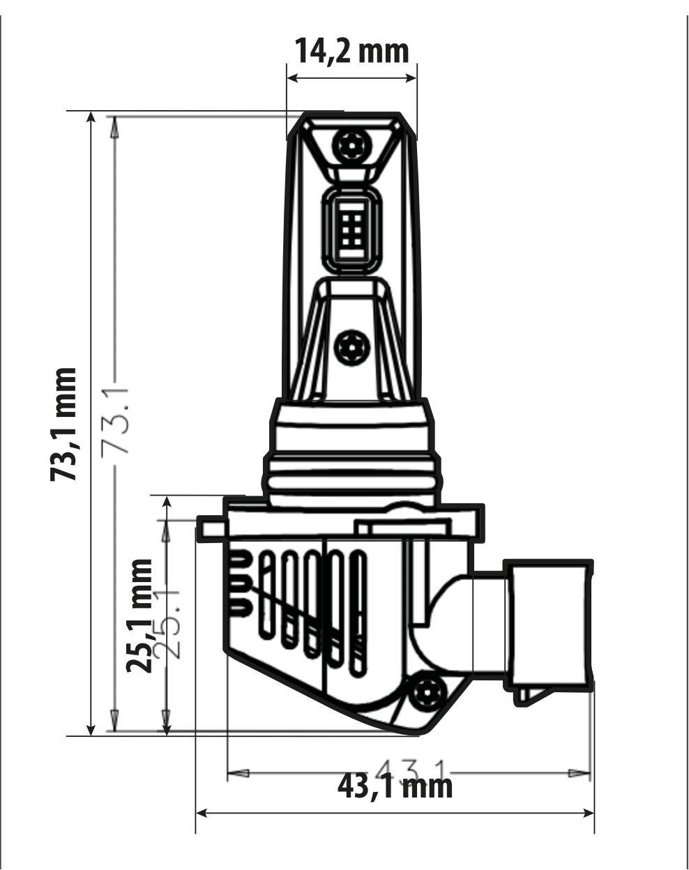 12V Halo Led Cyber Series Quick-Fit - (HB3-HB4) - 36W - P20d/P22d - 1 pz - Scatola - immagine 4