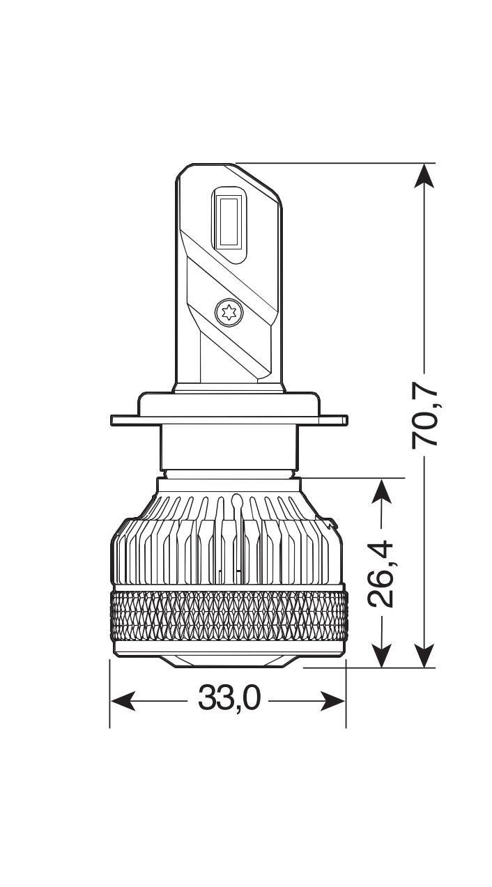 9/32V Halo Led Serie 14 Lightning - (H7) - 45W - PX26d - 2 pz - Scatola - immagine 3