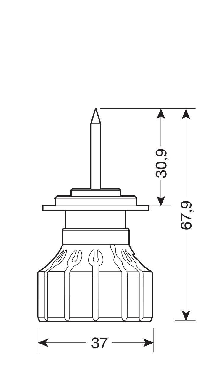 9/32V Halo Led Serie 12 Power-Pointer - (H7) - 40W - PX26d - 2 pz - Scatola - immagine 4