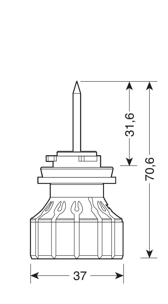 9/32V Halo Led Serie 12 Power-Pointer - (H8-H9-H11) - 40W - PGJ19-X - 2 pz - Scatola - immagine 4