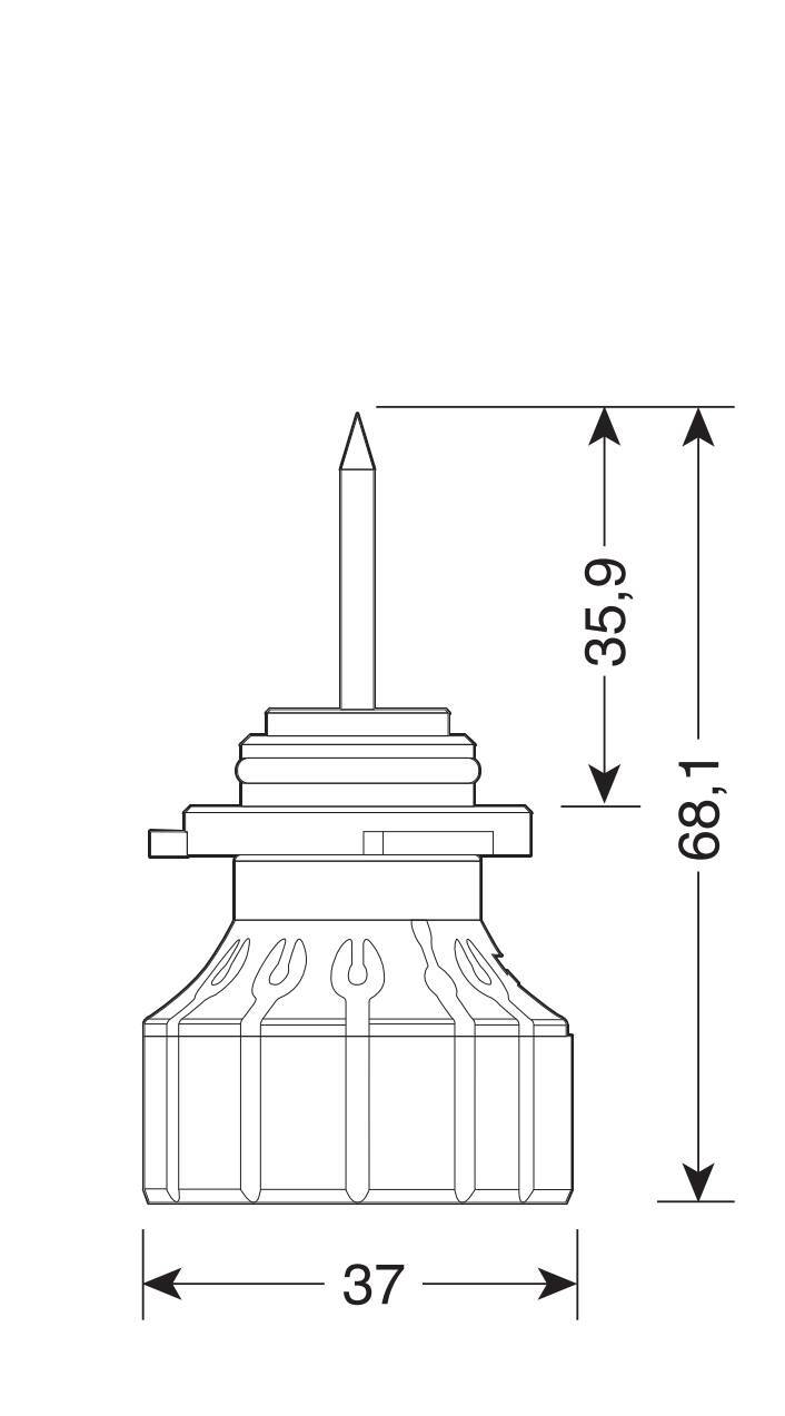 9/32V Halo Led Serie 12 Power-Pointer - (H10-HB3 9005) - 40W - P20d - 2 pz - Scatola - immagine 2