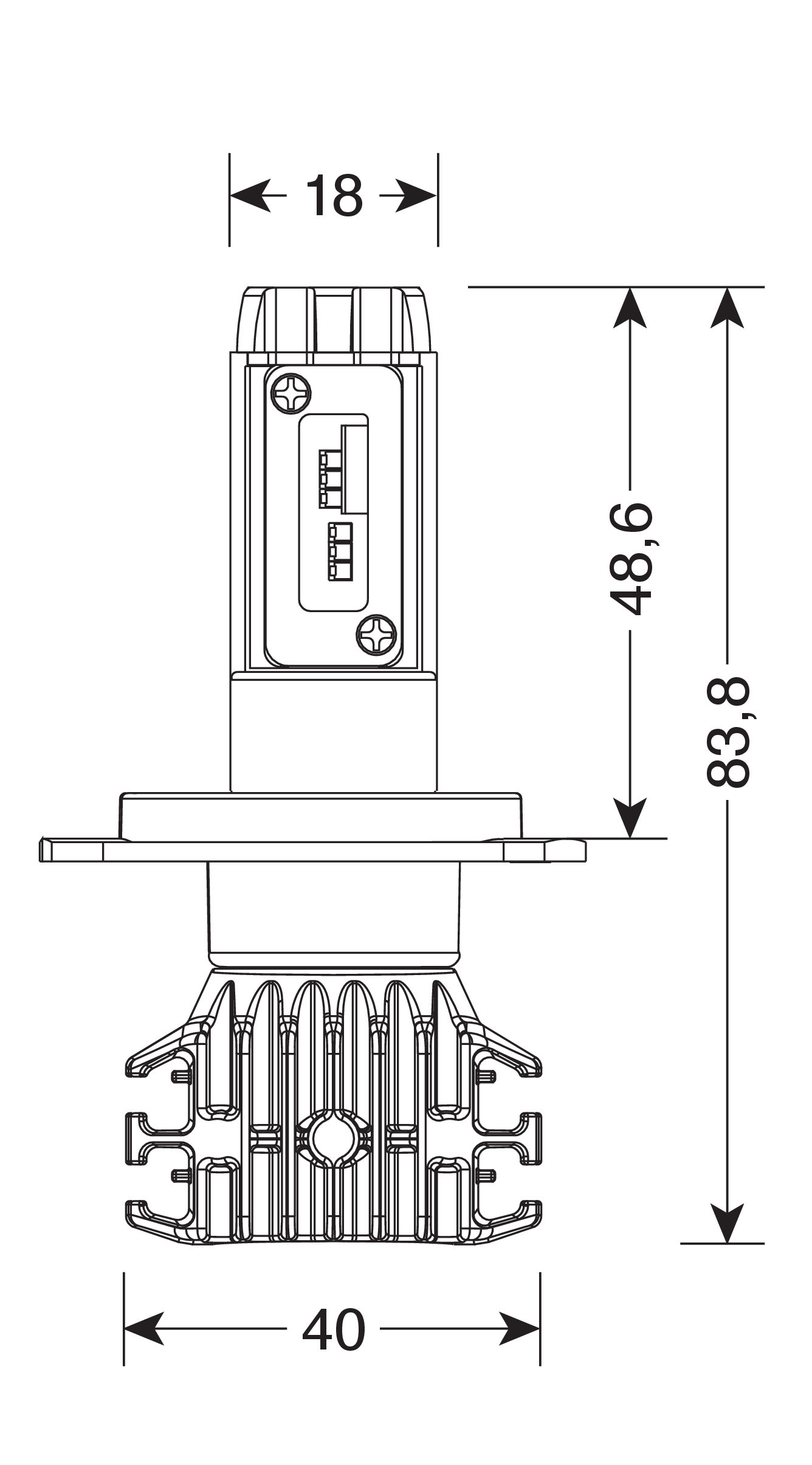 9/32V Halo Led Pro-Bike 1 - (H4) - 25W - P43t - 1 pz - Scatola - immagine 4