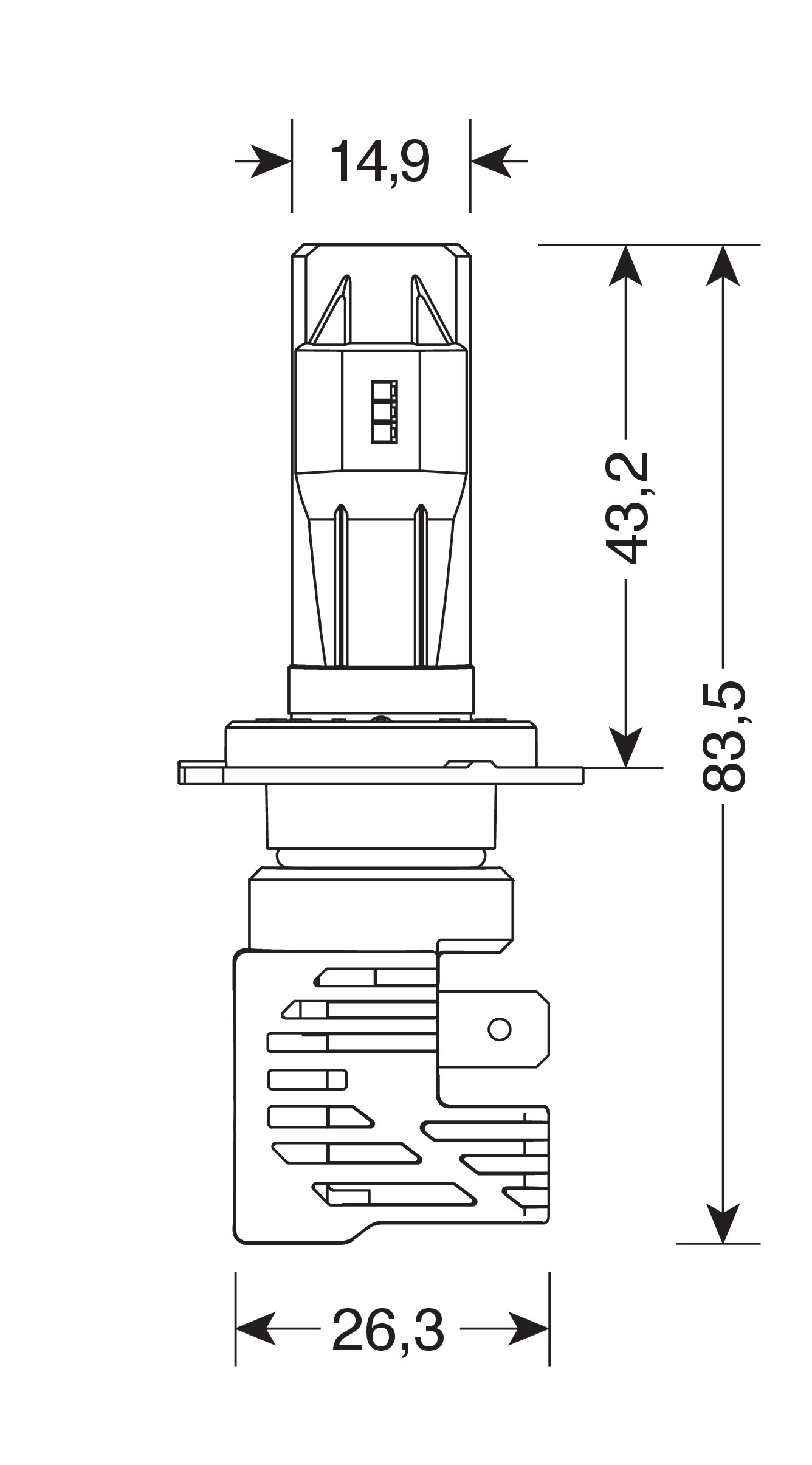 9/32V Halo Led Serie 8 Halo Killer - (H7) - 25W - PX26d - 2 pz - Scatola - immagine 3