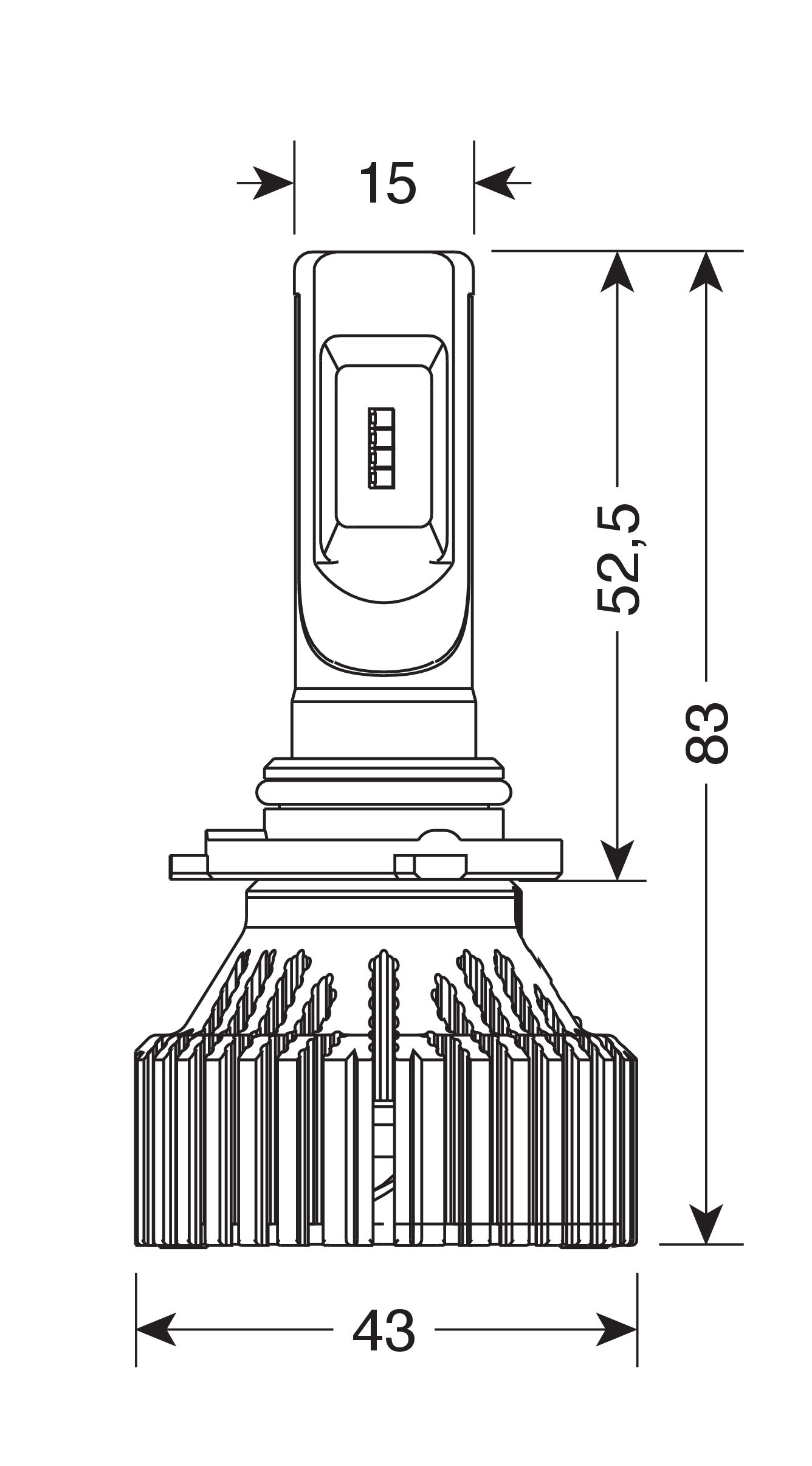 9/32V Halo Led Serie 6 Standard - (H10-HB3 9005) - 30W - P20d - 2 pz - Scatola - immagine 2