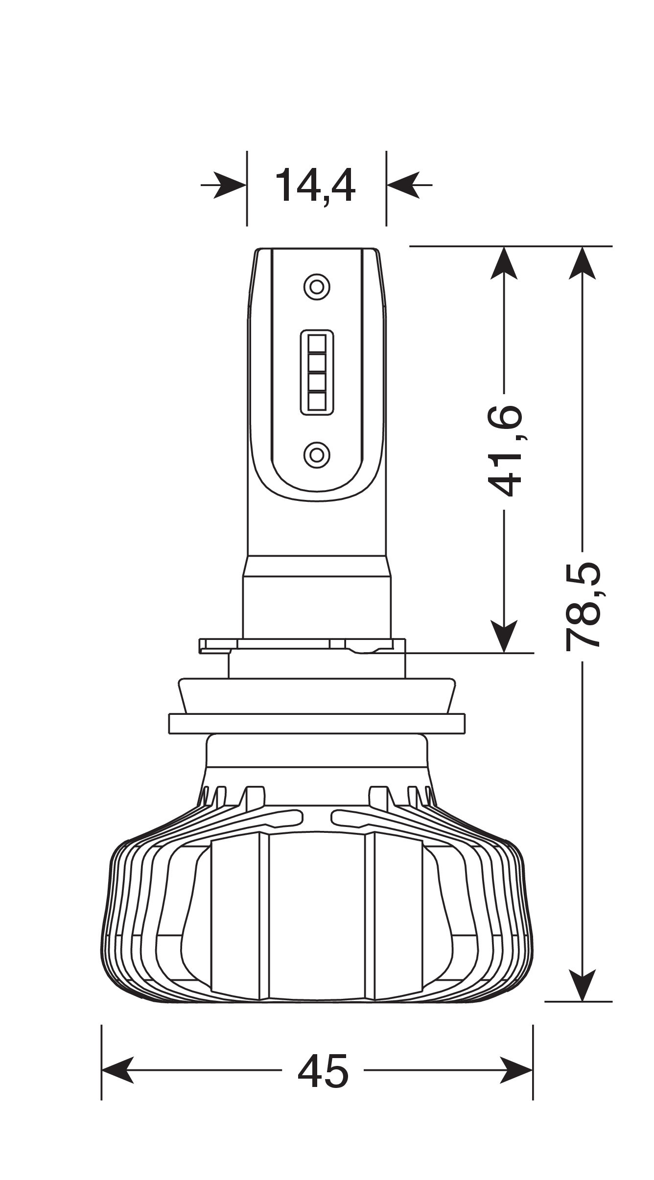 12/24V Halo Led Serie 5 Blaster - (H8-H9-H11-H16) - 20W - PGJ19-X - 2 pz - Scatola - immagine 2