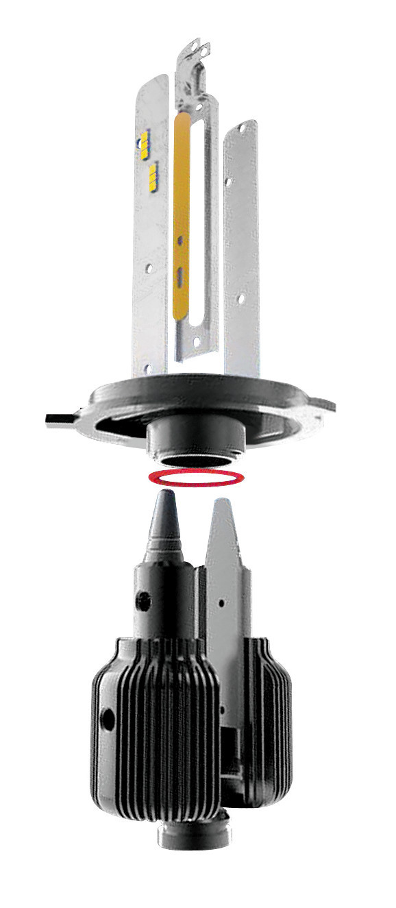 9/32V Halo Led Serie 3 Blade - (H4) - 20W - P43t - 2 pz - Scatola - immagine 4