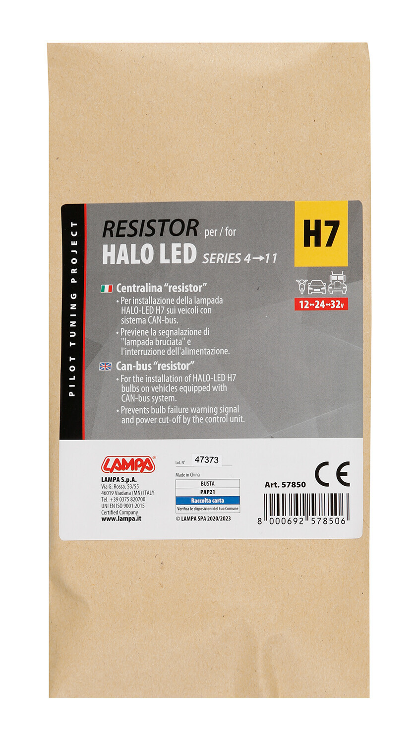 Halo Led Serie 4/11 - Centralina Resistor, 9/32V - H7 - immagine 2