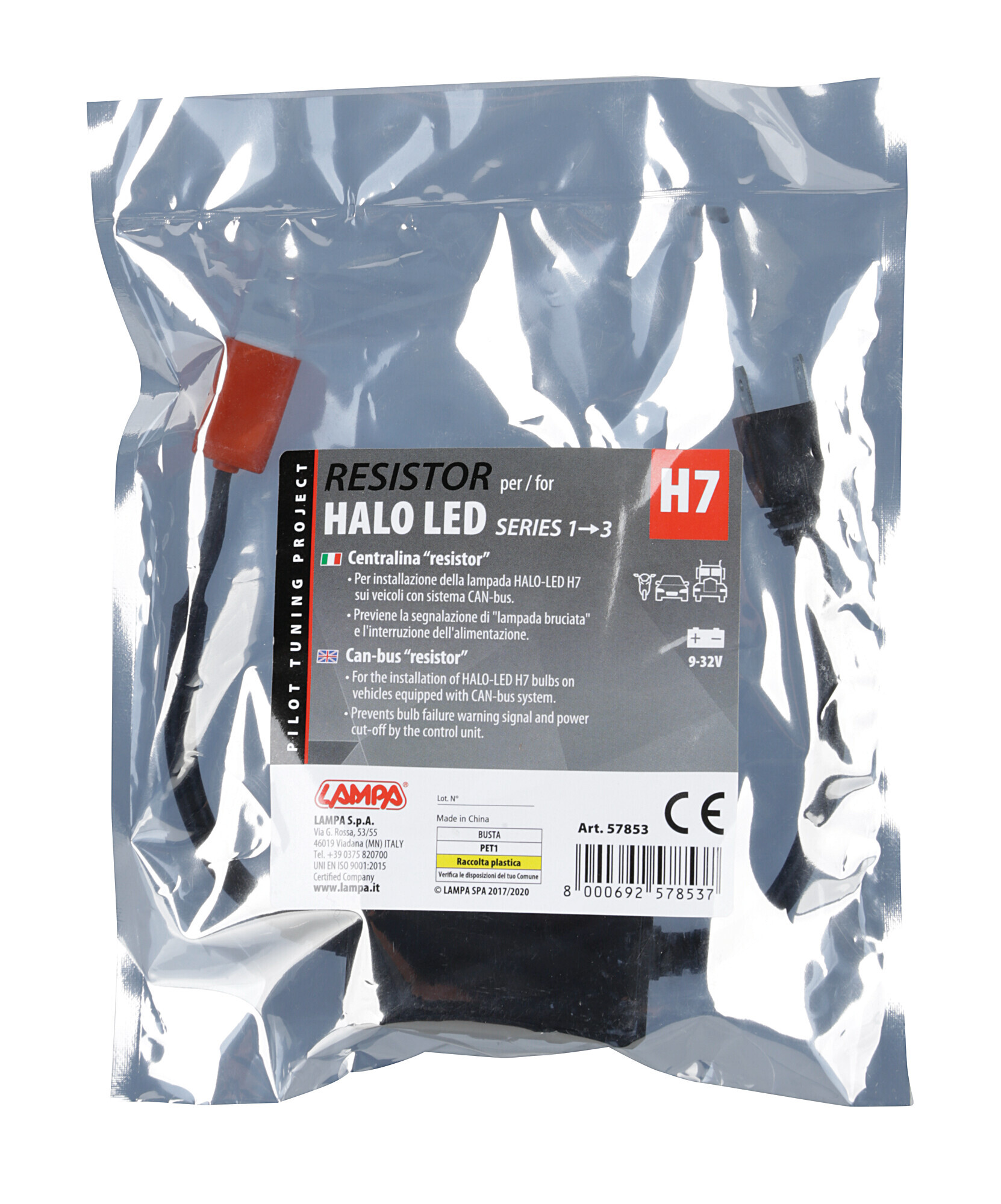 Halo Led Serie 1/3 - Centralina Resistor, 9/32V - H7 - immagine 2