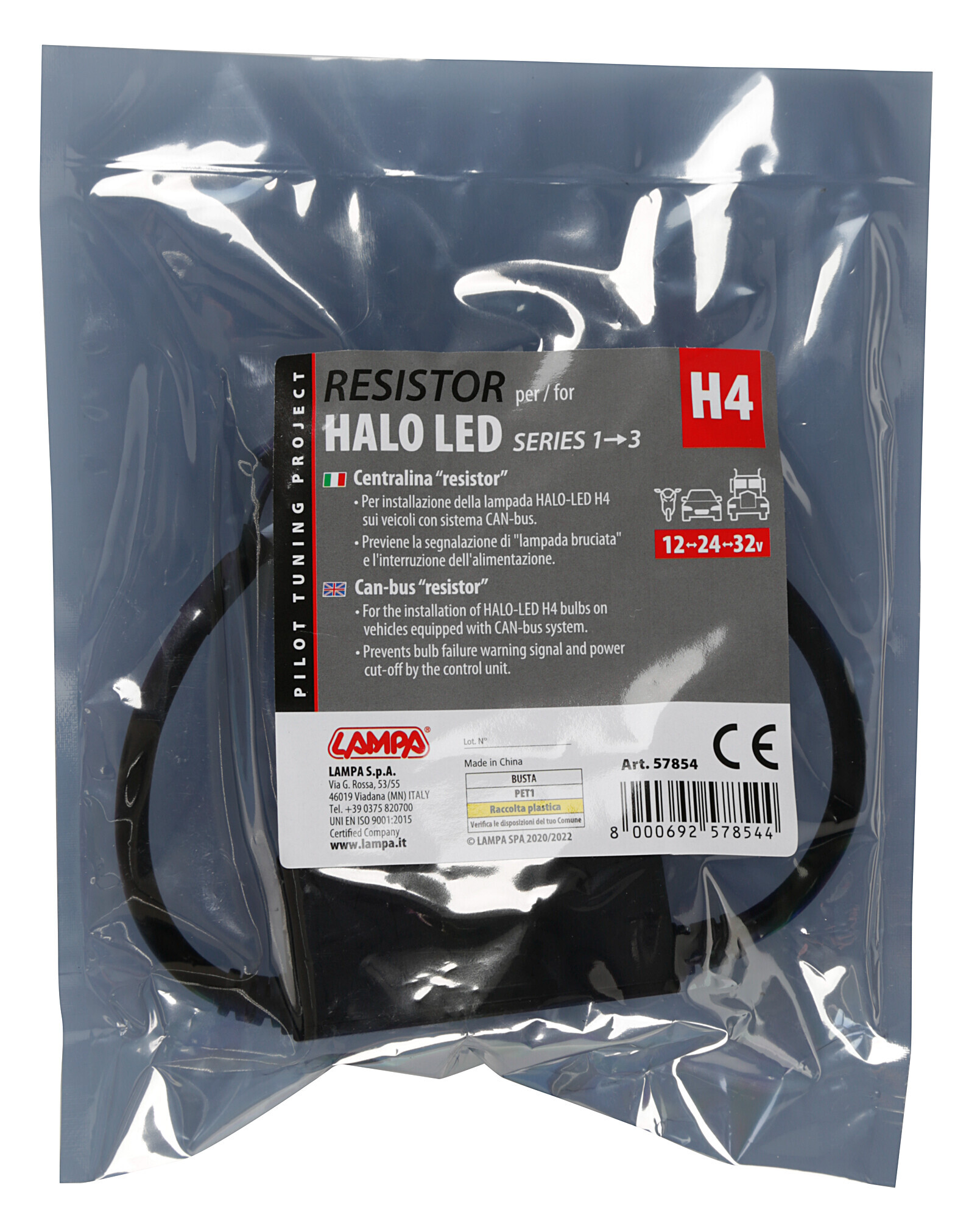 Halo Led Serie 1/3 - Centralina Resistor, 9/32V - H4 - immagine 2