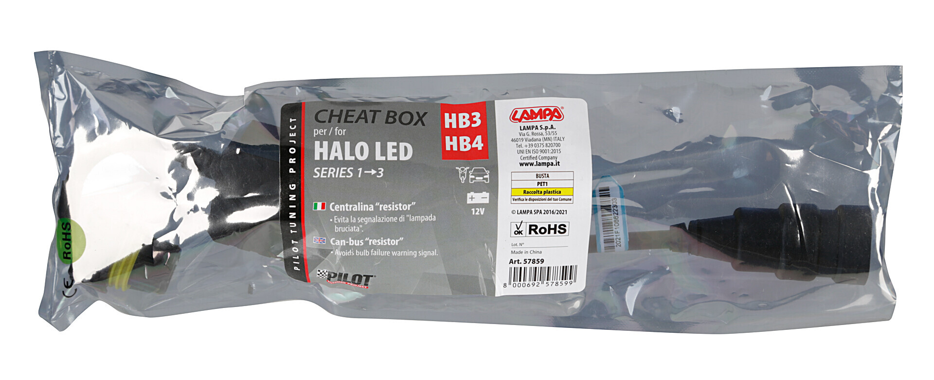 Halo Led Serie 1/3 - Cheat box 12V - HB3 - HB4 - immagine 2