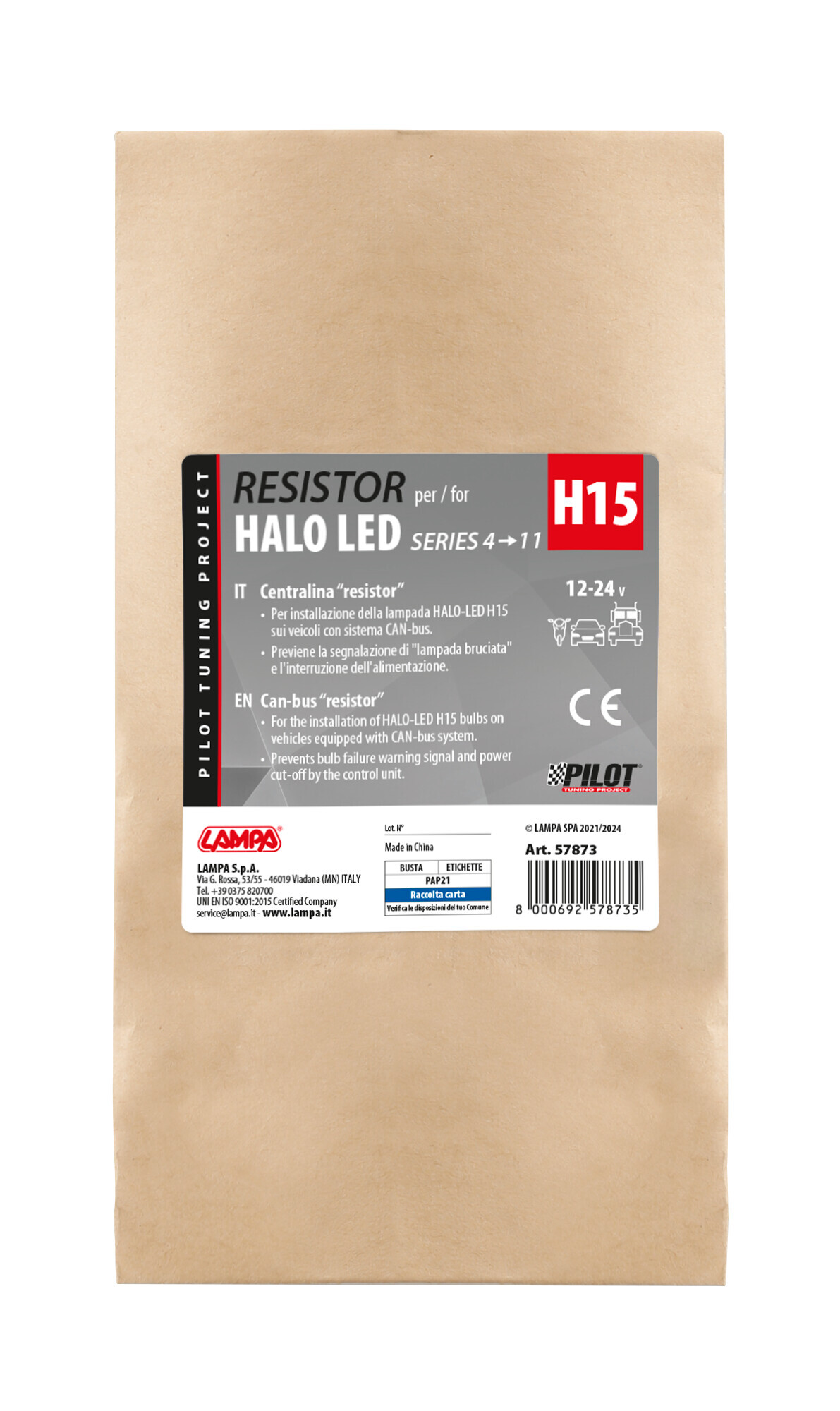 Halo Led Serie 4/11 - Centralina Resistor, 9/32V - H15 - immagine 2