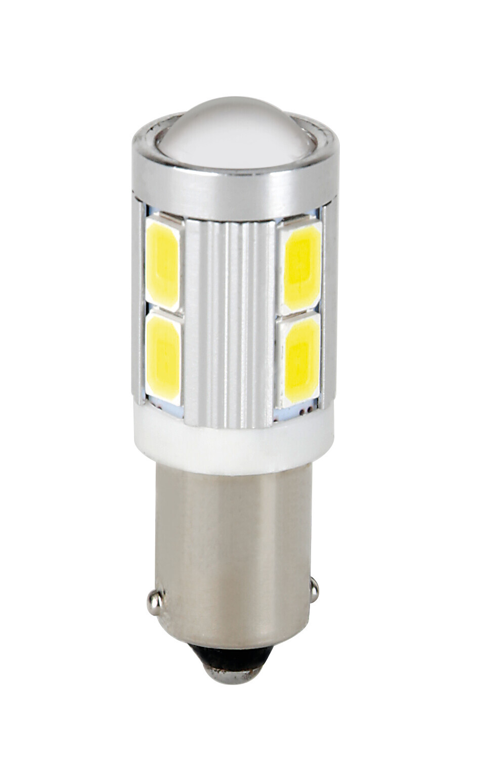 9/32V Led Series - 10 SMD - (T4W) - BA9s - 2 pz - D/Blister - Bianco - Doppia polarità