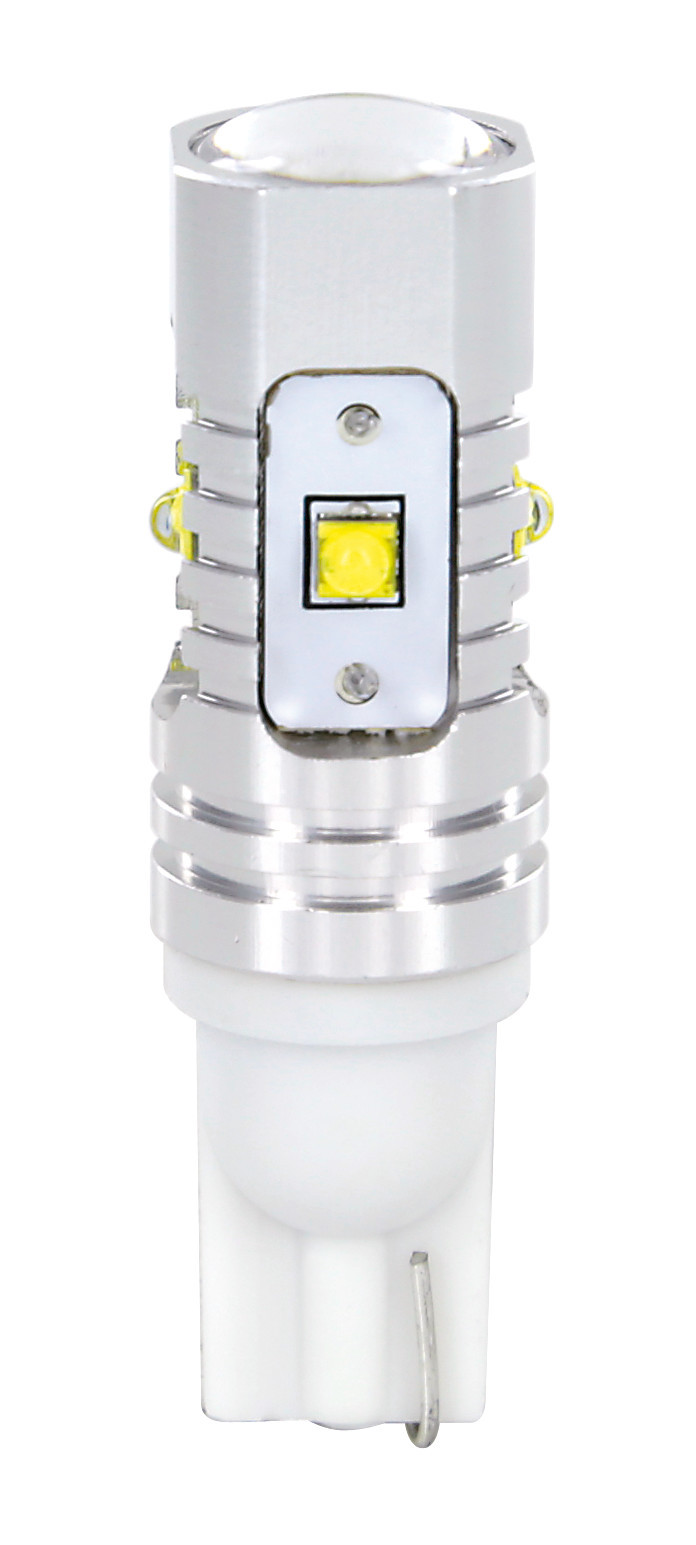 10/30V Mega-Led 45 - 5 SMD x 9 chips - (T10) - W2,1x9,5d - 2 pz - D/Blister - Bianco - Doppia polarità