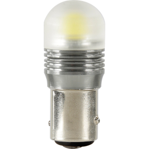 12V Mega-Led 3D - 1 Super SMD x 1 chip - (P21/5W) - BAY15d - 1 pz  - D/Blister - Bianco