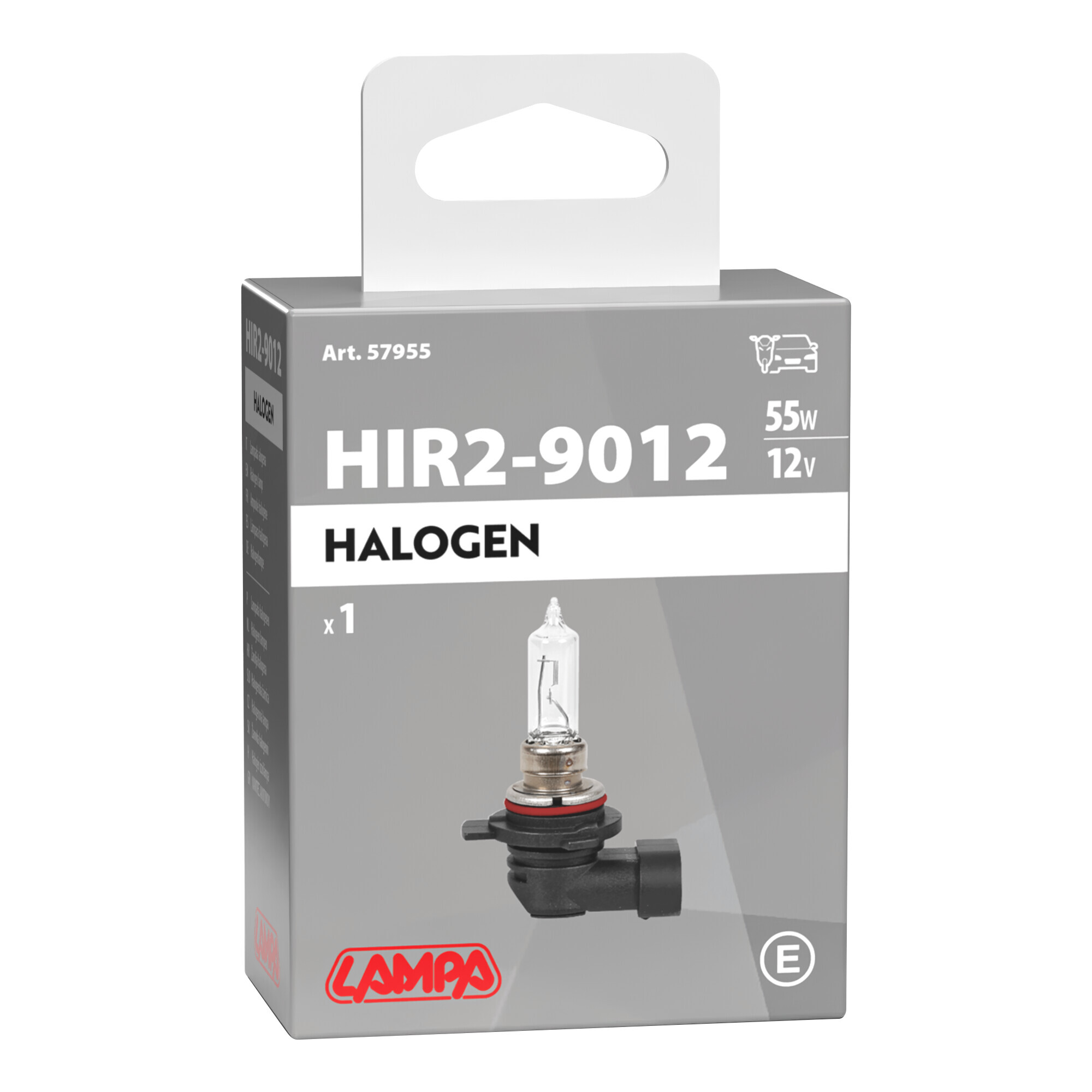 12V Lampada alogena - HIR2 - 55W - PX22d - 1 pz - Scatola - immagine 3