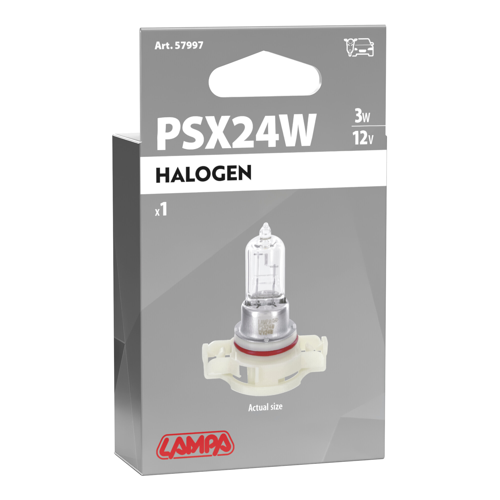 12V Lampada alogena - PSX24W - 24W - PG20-7 - 1 pz - Scatola - immagine 4