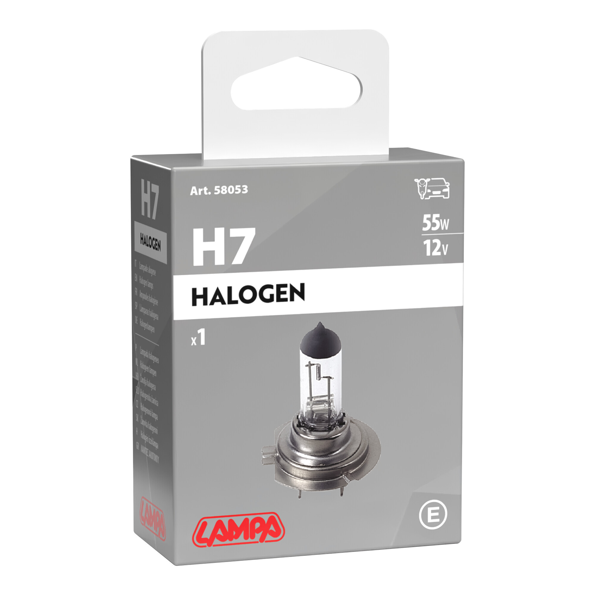 12V Lampada alogena - H7 - 55W - PX26d - 1 pz - Scatola - immagine 4