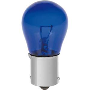 12V Blue Dyed Glass, Lampada 1 filamento - (P21W) - 21W - BA15s - 2 pz - Scatola - Blu