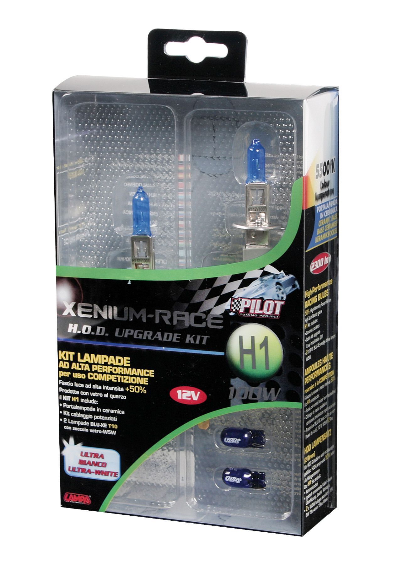 12V Xenium Race Bonus-Pack - (H1) - 100W - P14,5s - 2 pz - Scatola Plast. - immagine 5