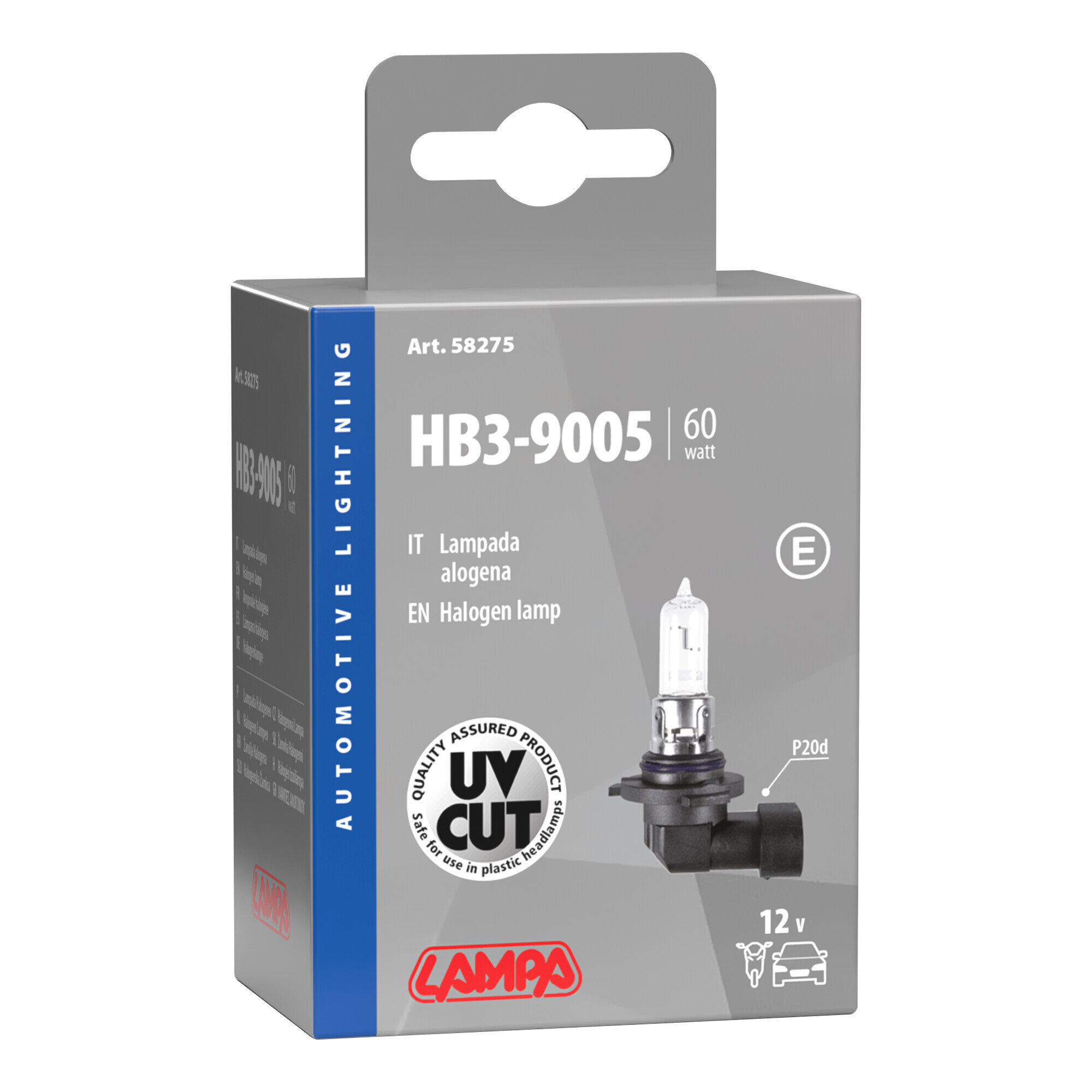 12V Lampada alogena - HB3 9005 - 60W - P20d - 1 pz - Scatola - immagine 4