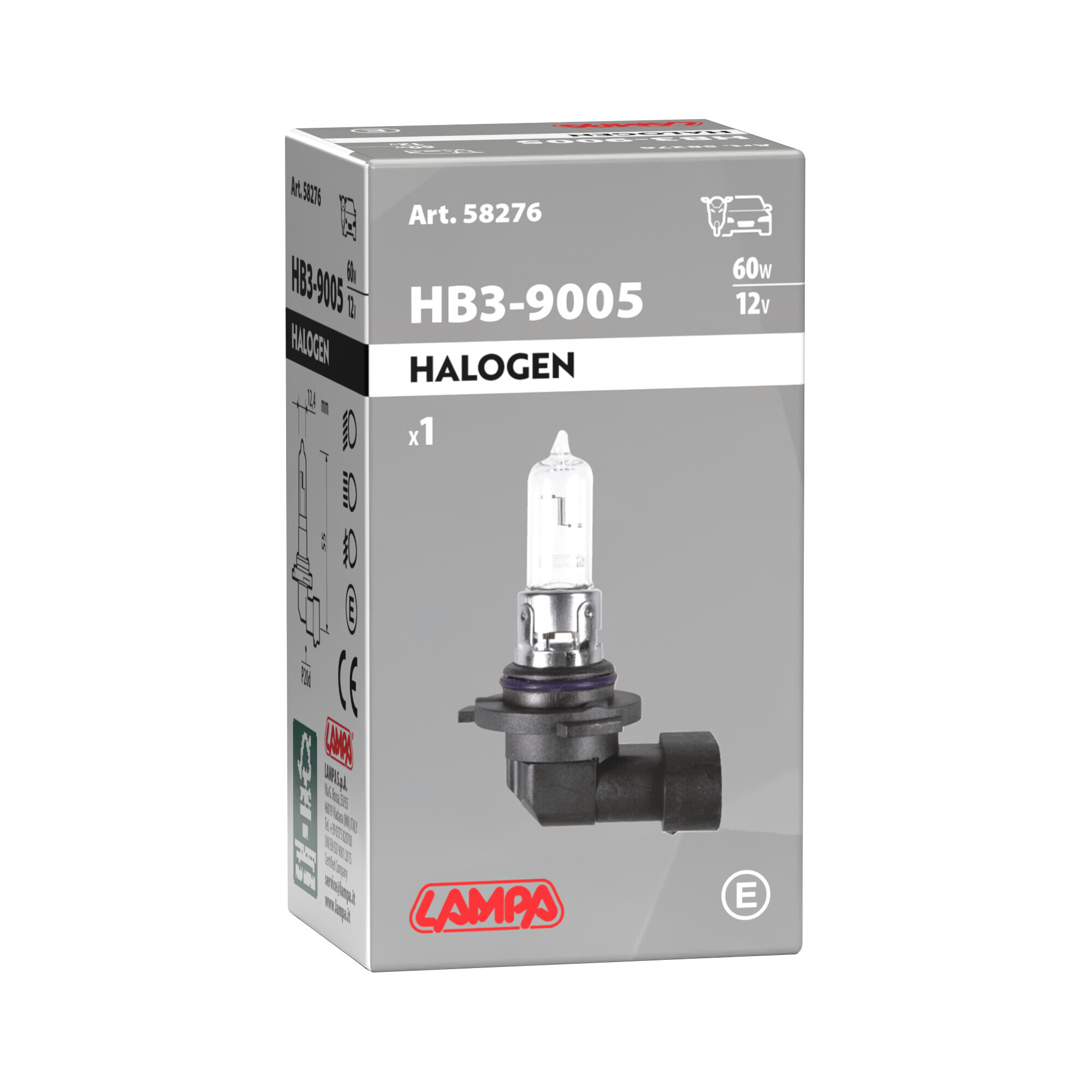 12V Lampada alogena - HB3 9005 - 60W - P20d - 1 pz - Scatola - immagine 4