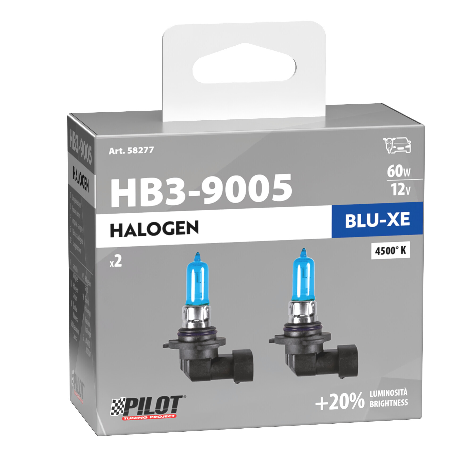 12V Lampada alogena Blu-Xe - HB3 9005 - 65W - P20d - 2 pz - Scatola - immagine 4