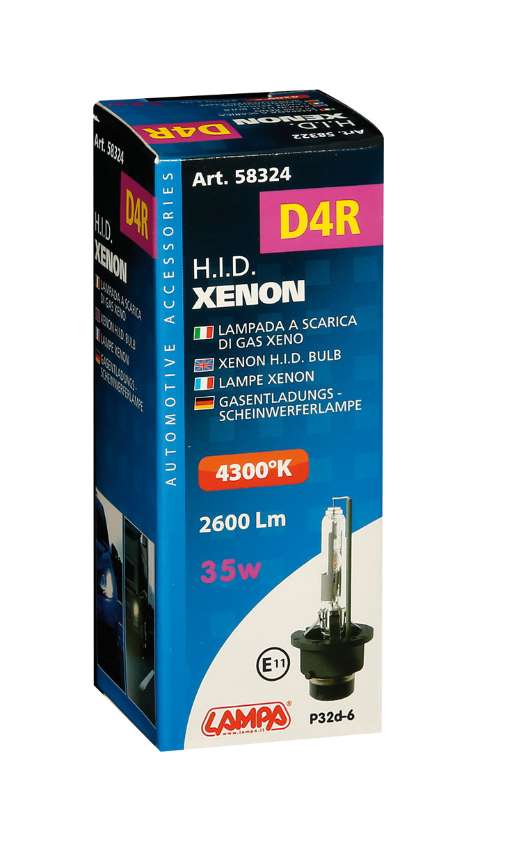 Lampada HID Xenon 4.300°K - D4R - 35W - P32d-6 - 1 pz - Scatola - immagine 4