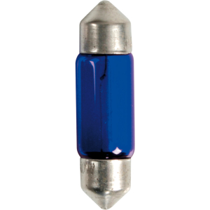 12V Blue Dyed Glass, Lampada siluro - (C10W) - 11x35 mm - 10W - SV8,5-8 - 2 pz - Scatola