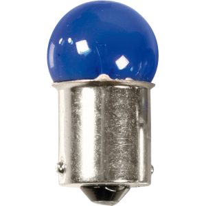12V Blue Dyed Glass, Lampada sferica - (R5W) - 5W - BA15s - 2 pz - Scatola