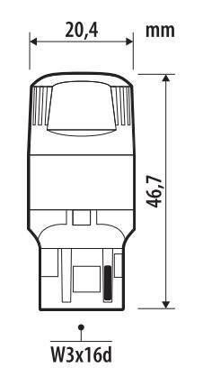 12V Ultra-Lumen Series - (WY21W) - W3x16d - 2 pz - Scatola - Arancio - Doppia polarità - Resistenza incorporata - immagine 2