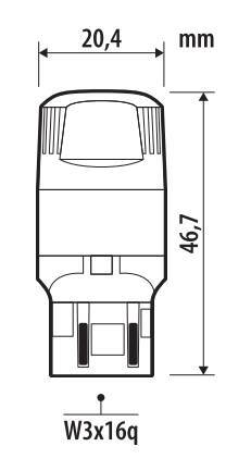 12V Ultra-Lumen Series - (W21/5W) - W3x16q - 2 pz - Scatola - Bianco - Doppia polarità - Resistenza incorporata - immagine 2