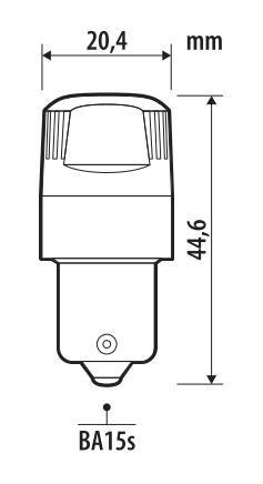 12V Ultra-Lumen Series - (P21W) - BA15s - 2 pz - Scatola - Bianco - Doppia polarità - Resistenza incorporata - immagine 2