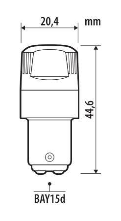 12V Ultra-Lumen Series - (P21/5W) - BAY15d - 2 pz - Scatola - Bianco - Doppia polarità - Resistenza incorporata - immagine 2