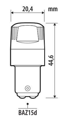 12V Ultra-Lumen Series - (P21/4W) - BAZ15d - 2 pz - Scatola - Bianco - Doppia polarità - Resistenza incorporata - immagine 2