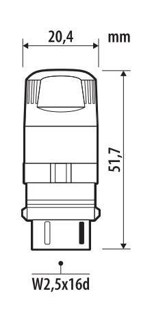 12V Ultra-Lumen Series - (P27W) - W2,5x16d - 2 pz - Scatola - Bianco - Doppia polarità - Resistenza incorporata - immagine 2