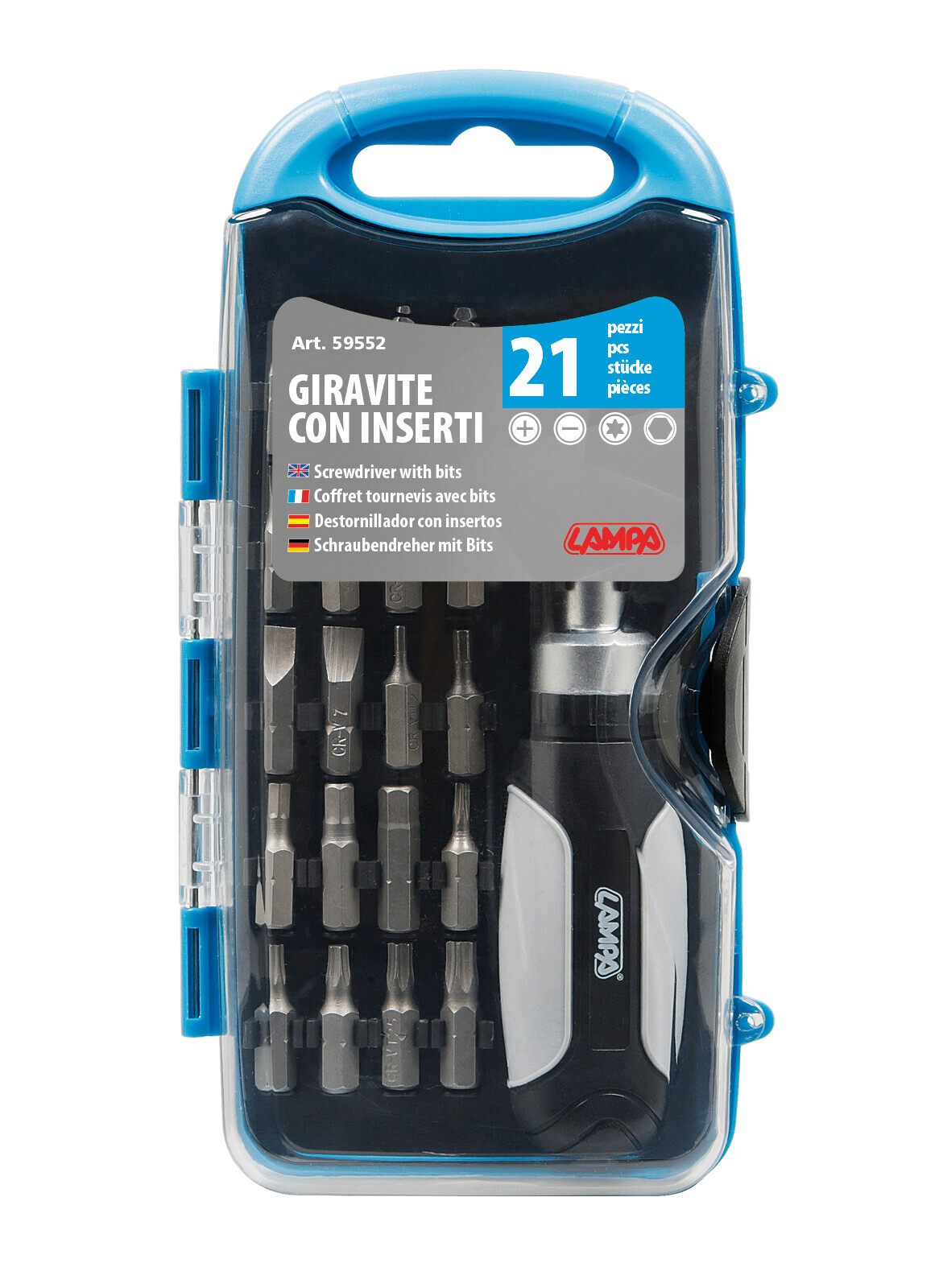 Set cacciavite con inserti, 21 pz - immagine 3