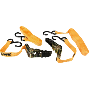 Pro-Safe, set 2 nastri tensori con cricchetto a doppio gancio “S” - 500 cm
