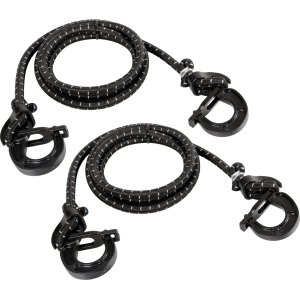 Uni-Flex, coppia corde elastiche regolabili con ganci di sicurezza