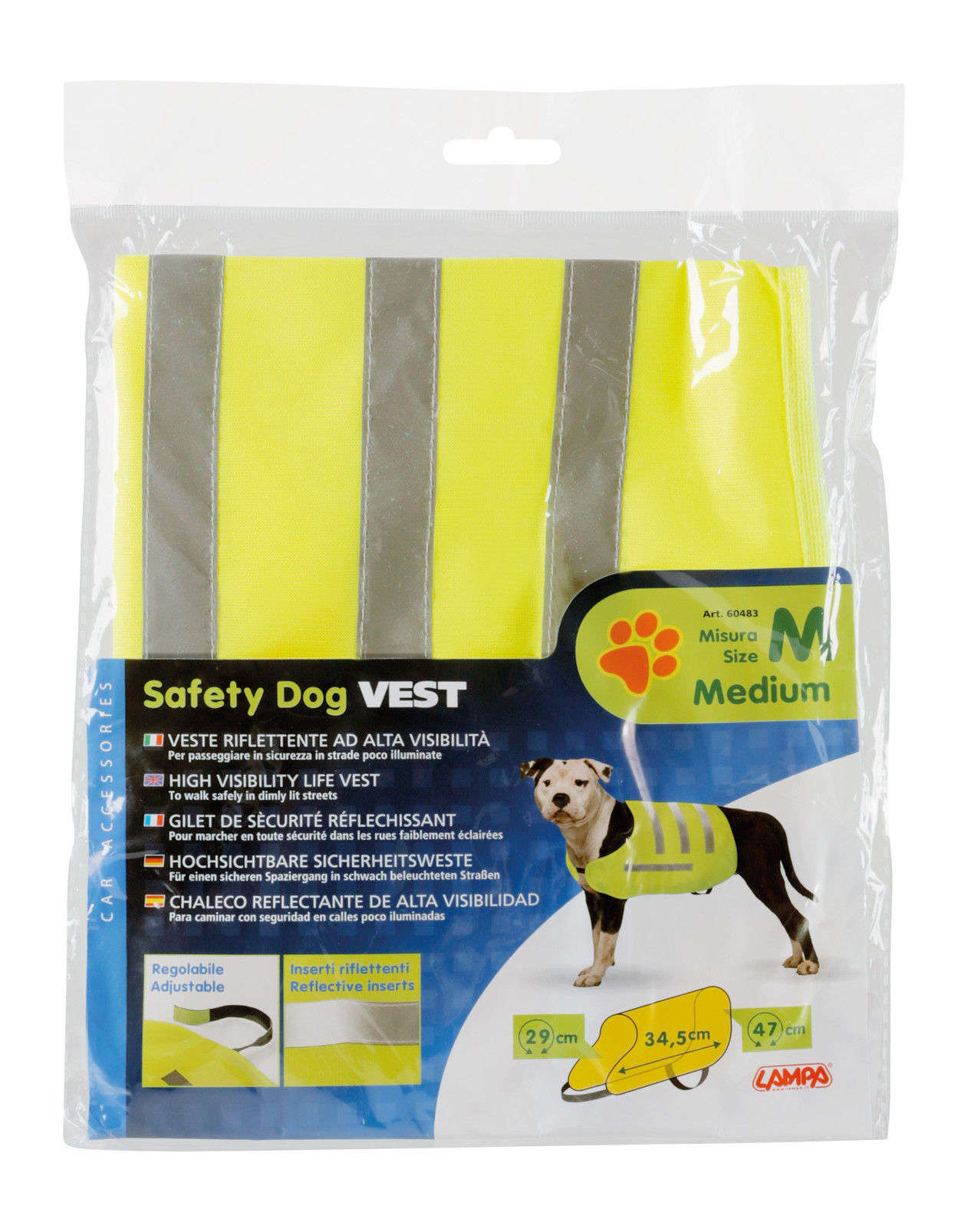 Dog Safety vest, veste riflettente ad alta visibilità - M - immagine 4