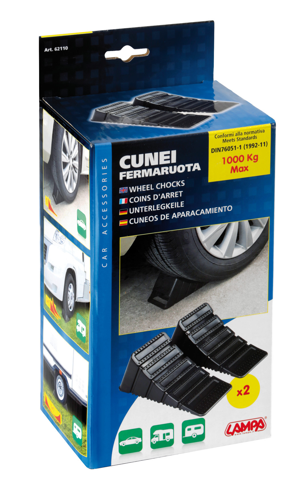 Coppia cunei fermaruota DIN - immagine 6