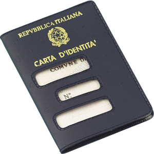 Porta carta d'identità cartacea (vecchio formato)