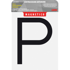 Contrassegno per esercitazioni guida, magnetico - Anteriore