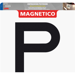 Contrassegno per esercitazioni guida, magnetico - Posteriore