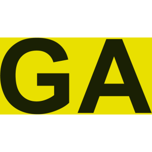 Contrassegno GA (Guida Accompagnata) - Anteriore