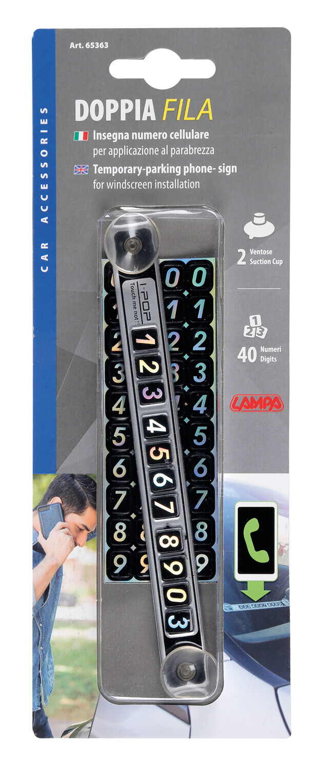 Doppia Fila, insegna numero cellulare - immagine 3