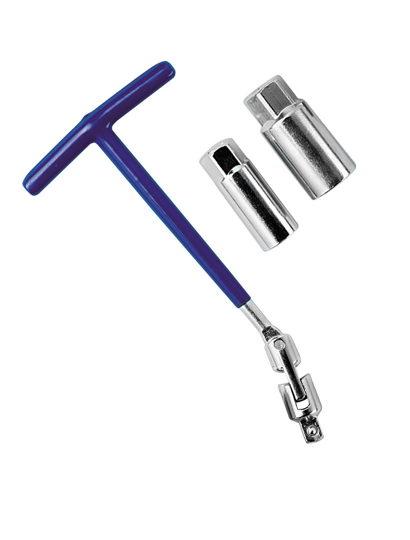 Chiave svitacandele snodabile - 16+21 mm - immagine 2