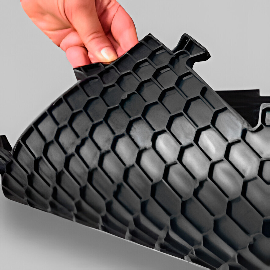 Piastrella in pvc - Nero - immagine 4