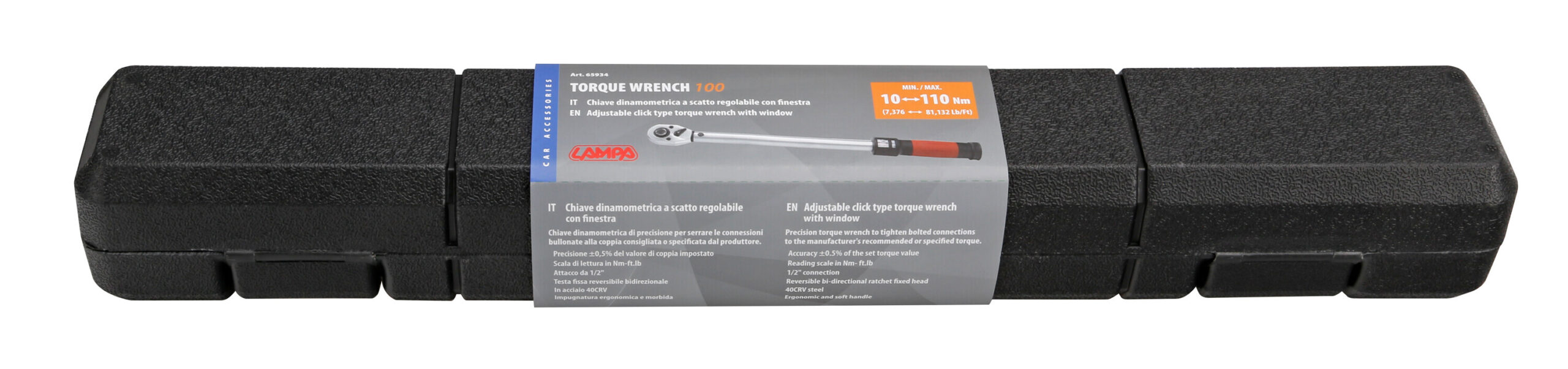 Chiave dinamometrica a scatto regolabile con scala graduata - 10-110 Nm - immagine 5