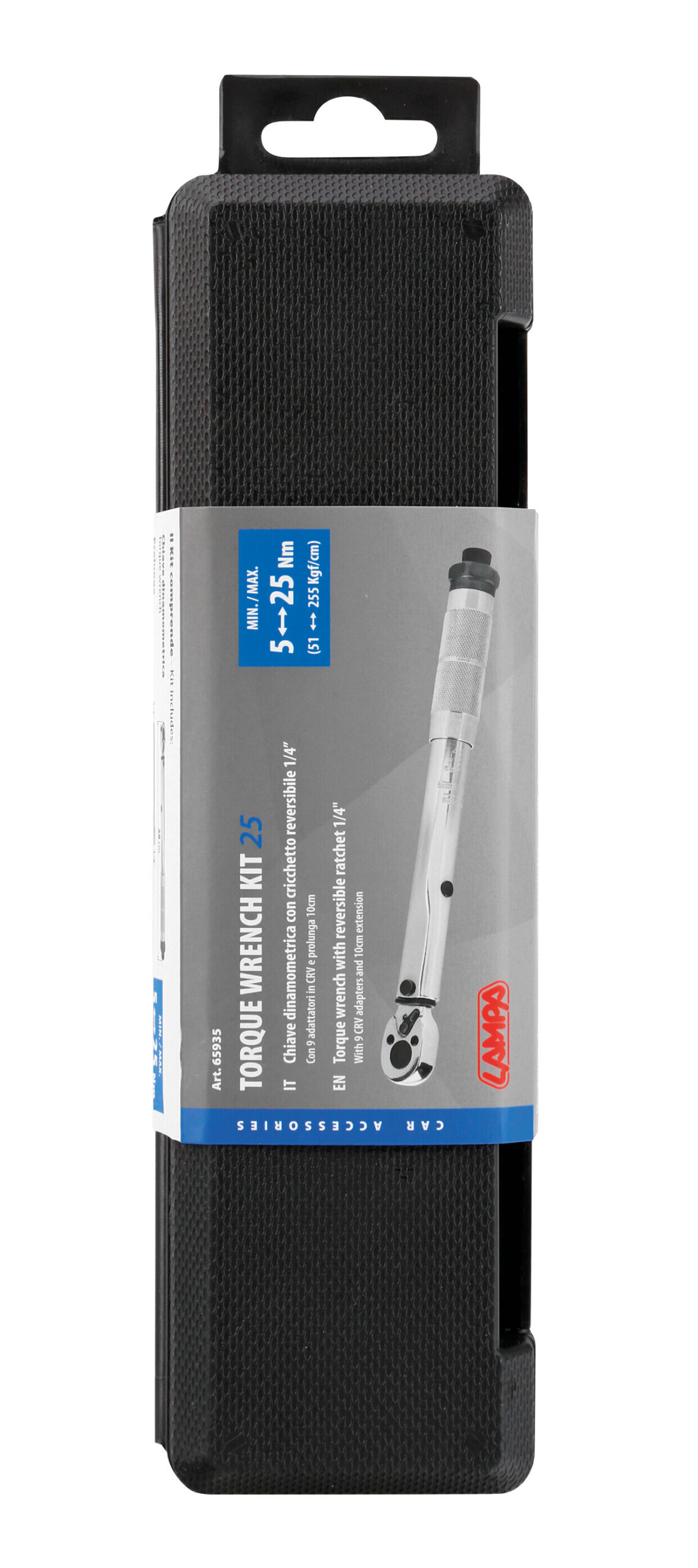 Chiave dinamometrica con cricchetto reversibile 1/4" - 5-25 Nm - immagine 6